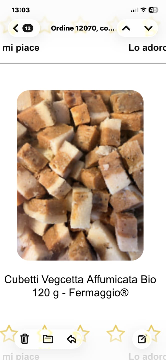 Customer photo review of Cubetti Vegcetta Affumicata Bio 120 g - Fermaggio®