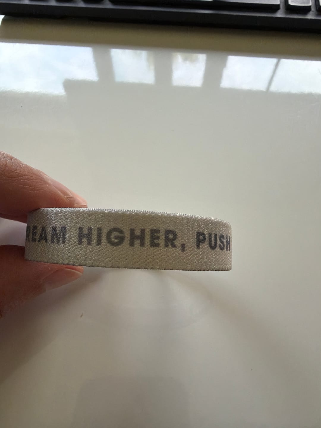 Customer photo review of Dream Big, Start Small - Elastisches Armband