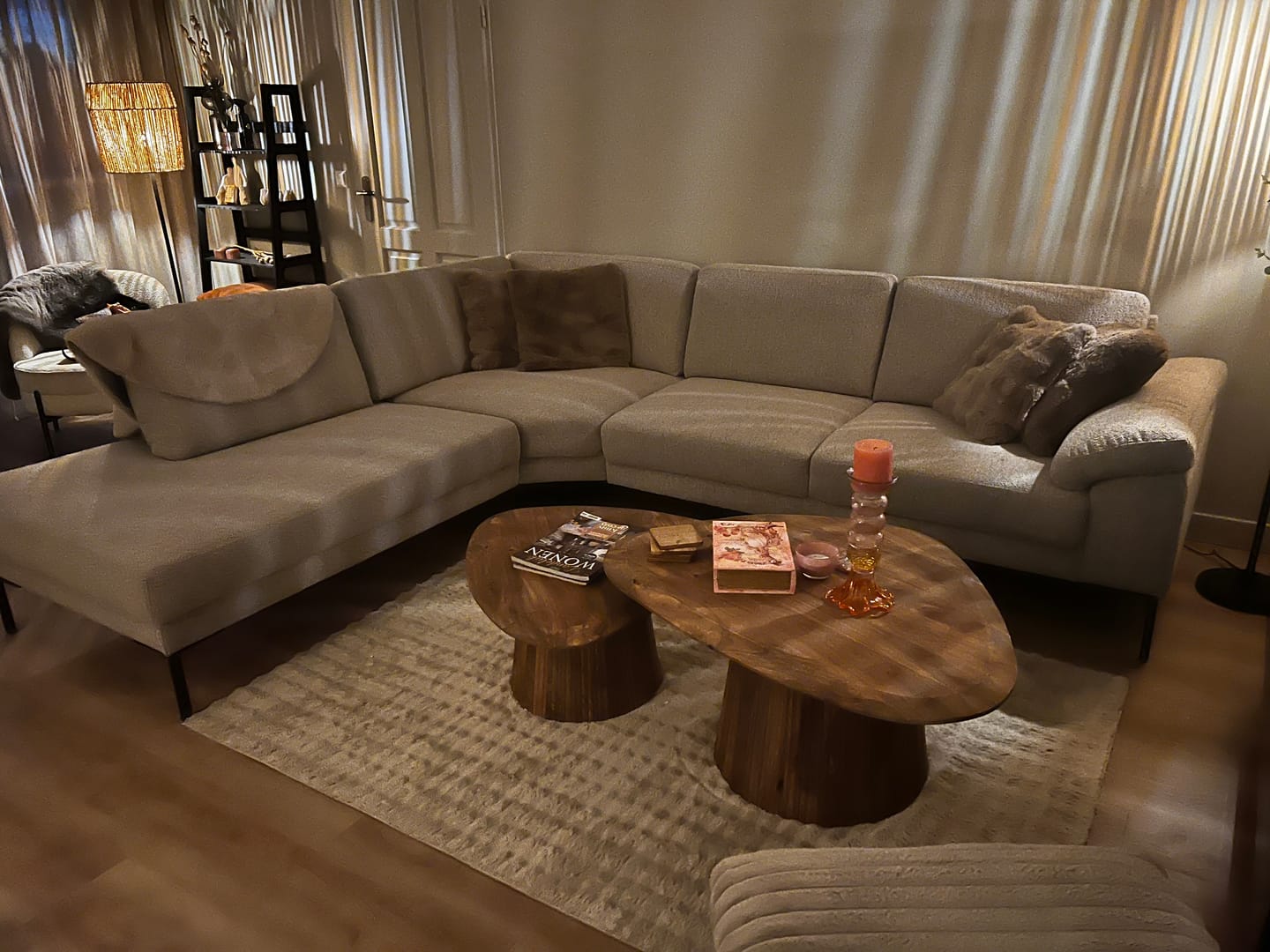 Customer photo review of Salontafel Harmony - Organisch - Bruin - Mangohout - Set van 2