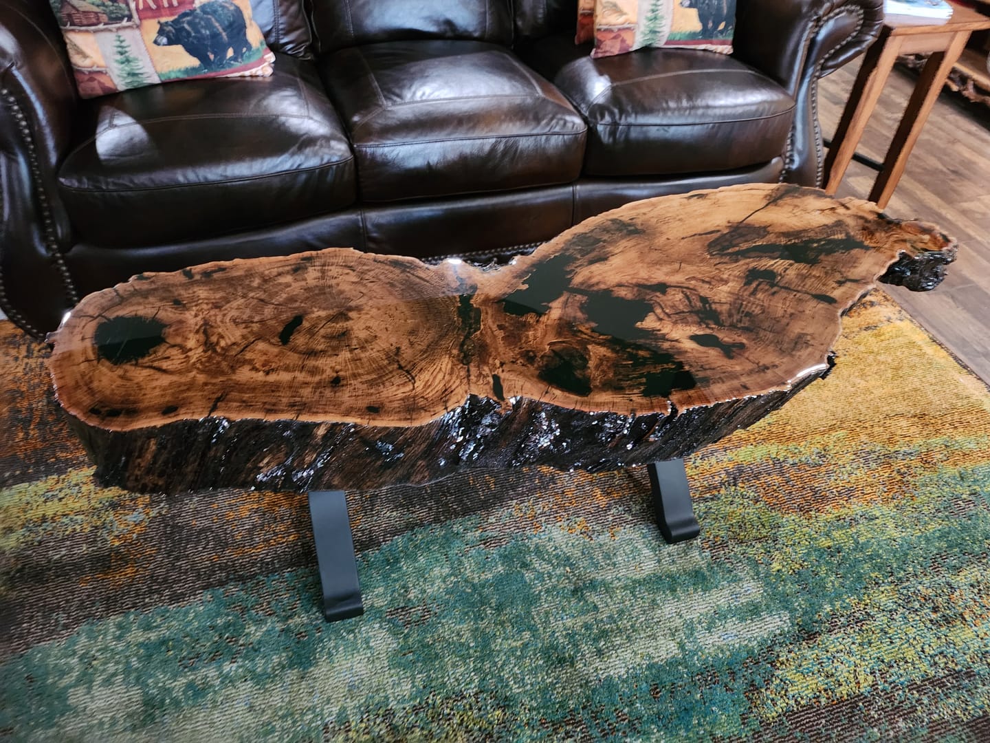 Customer photo review of Bench Legs 101 Wishbone 16.3" H Mid-Century Modern Style