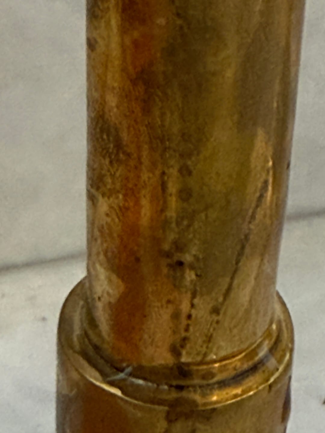 Customer photo review of Unlacquered Brass Bridge Kitchen Faucet – Tall Farmhouse Sink Tap with Cross Handles & Sprayer