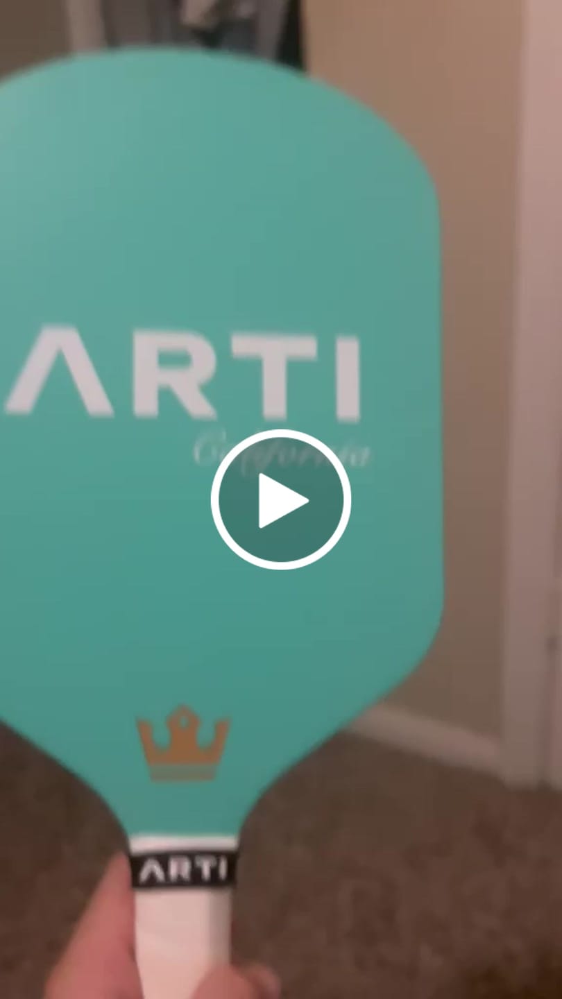 Customer video review of ARTI 16mm T700 Carbon Fiber "CALIFORNIA" Pickleball Paddle - USA Pickleball Approved
