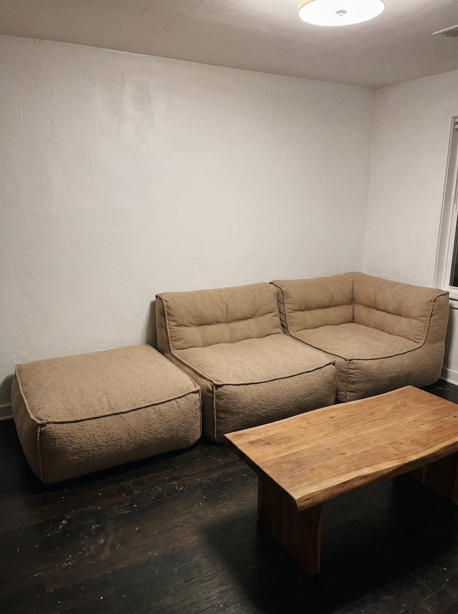 Customer photo review of BOBO BEAN BAG SET1 - BOUCLE CAMEL