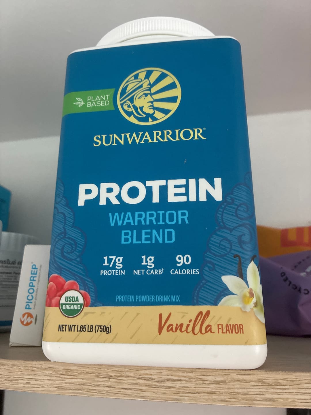 Customer photo review of Sunwarrior Organic Warrior Blend - Vanilla (750g) - Rescue