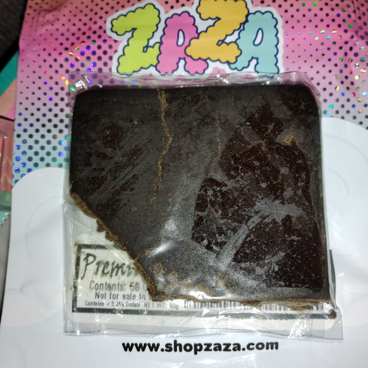 Customer photo review of Premium THCa Hash Bar