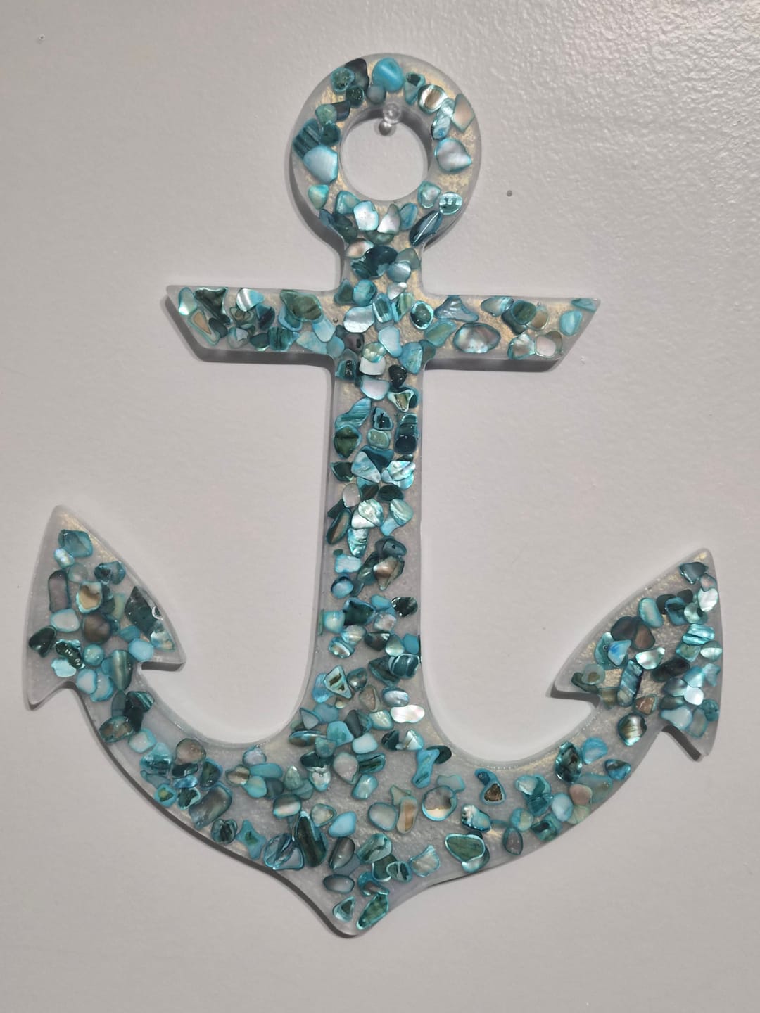Customer photo review of 14.75x11.75x1" Nautical Anchor Silicone Mold For Ocean, Boat And Navy Art