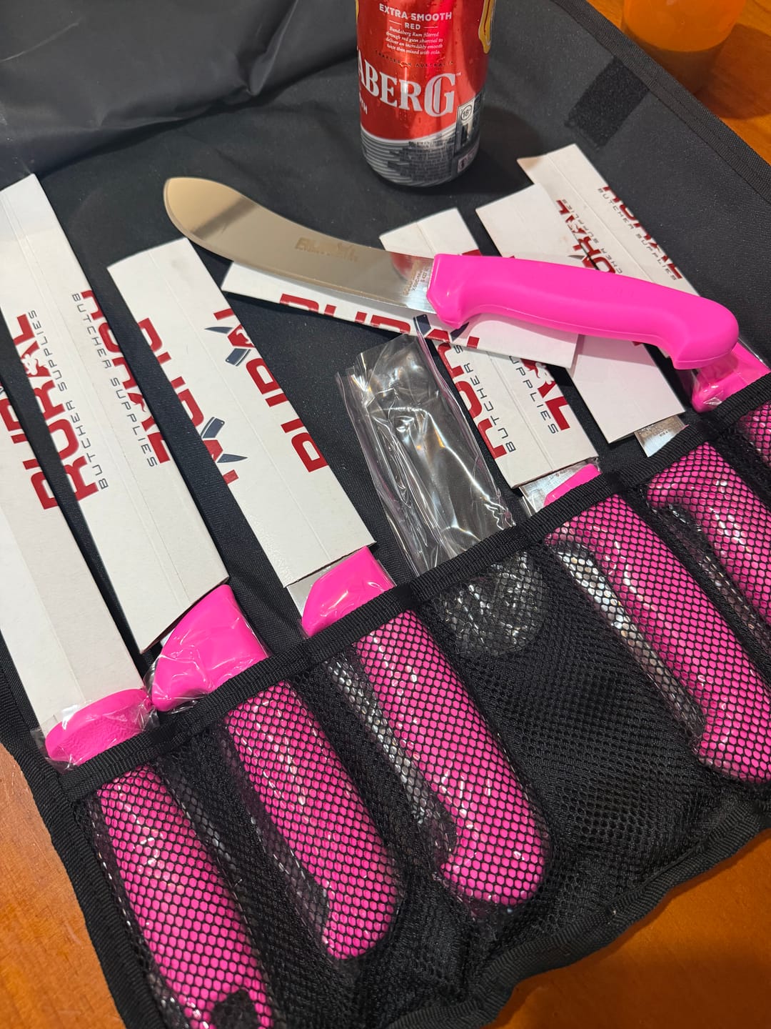 Customer photo review of 7PC Professional Butchers Knife Set
