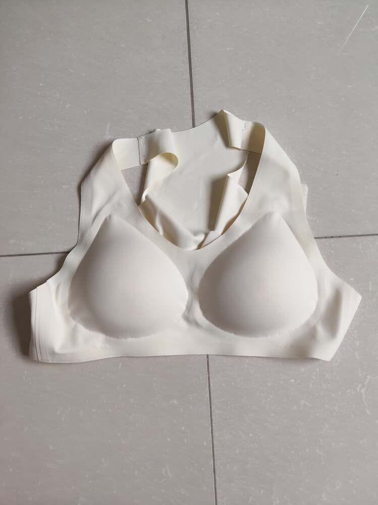Customer photo review of Front Closure Cross-Back Wireless Posture Bra