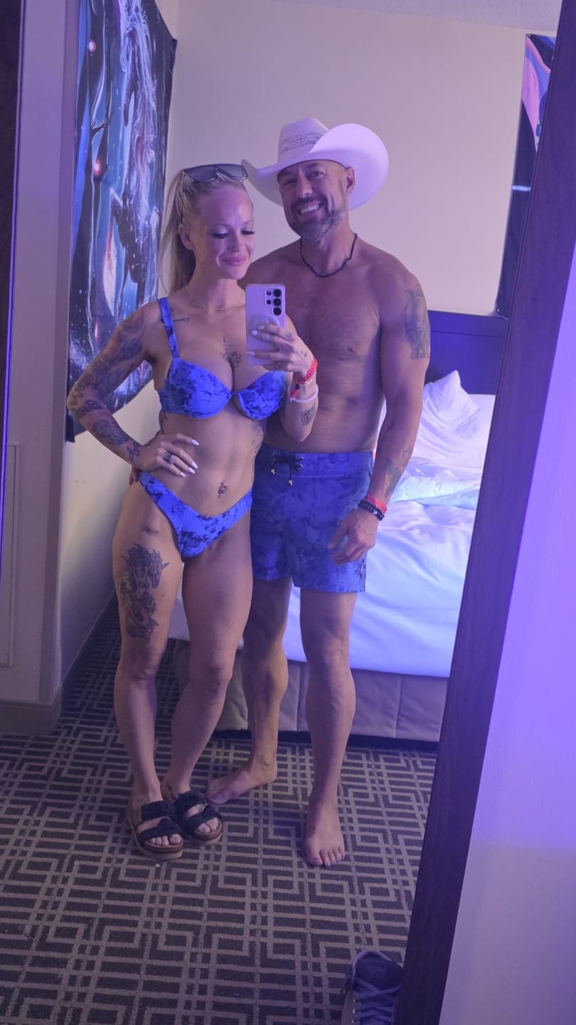 Customer photo review of Modern Camo Bikini Bottom - Navy