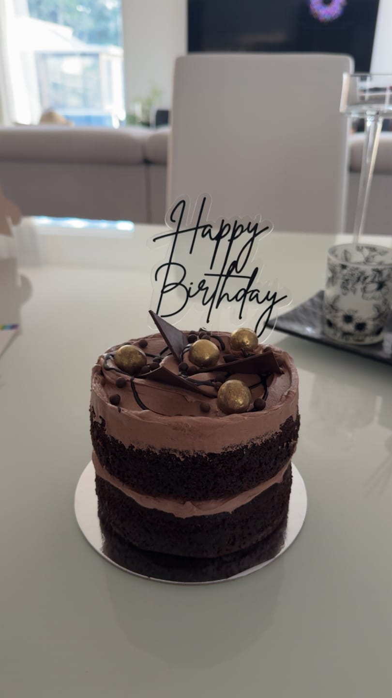 Customer photo review of Double Chocolate Cake