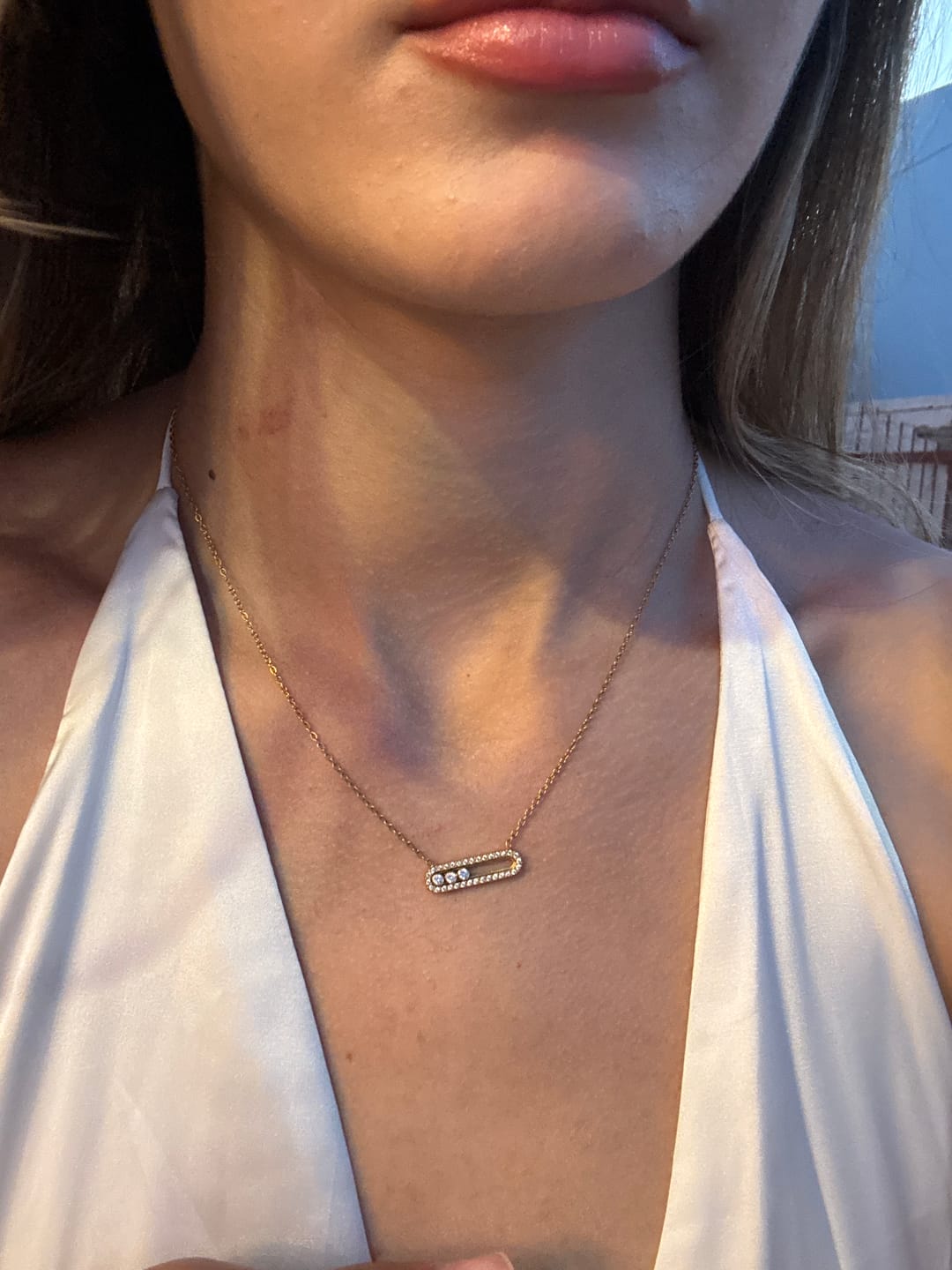 Customer photo review of Pave Soul Kette 18K Vergoldet