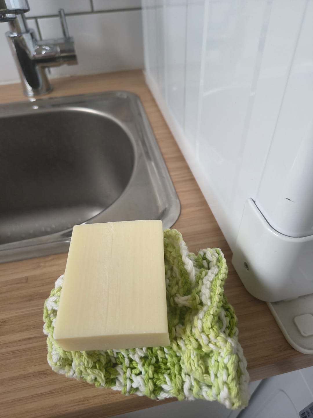 Customer photo review of Dishwashing Soap Bar (Lemon Myrtle)
