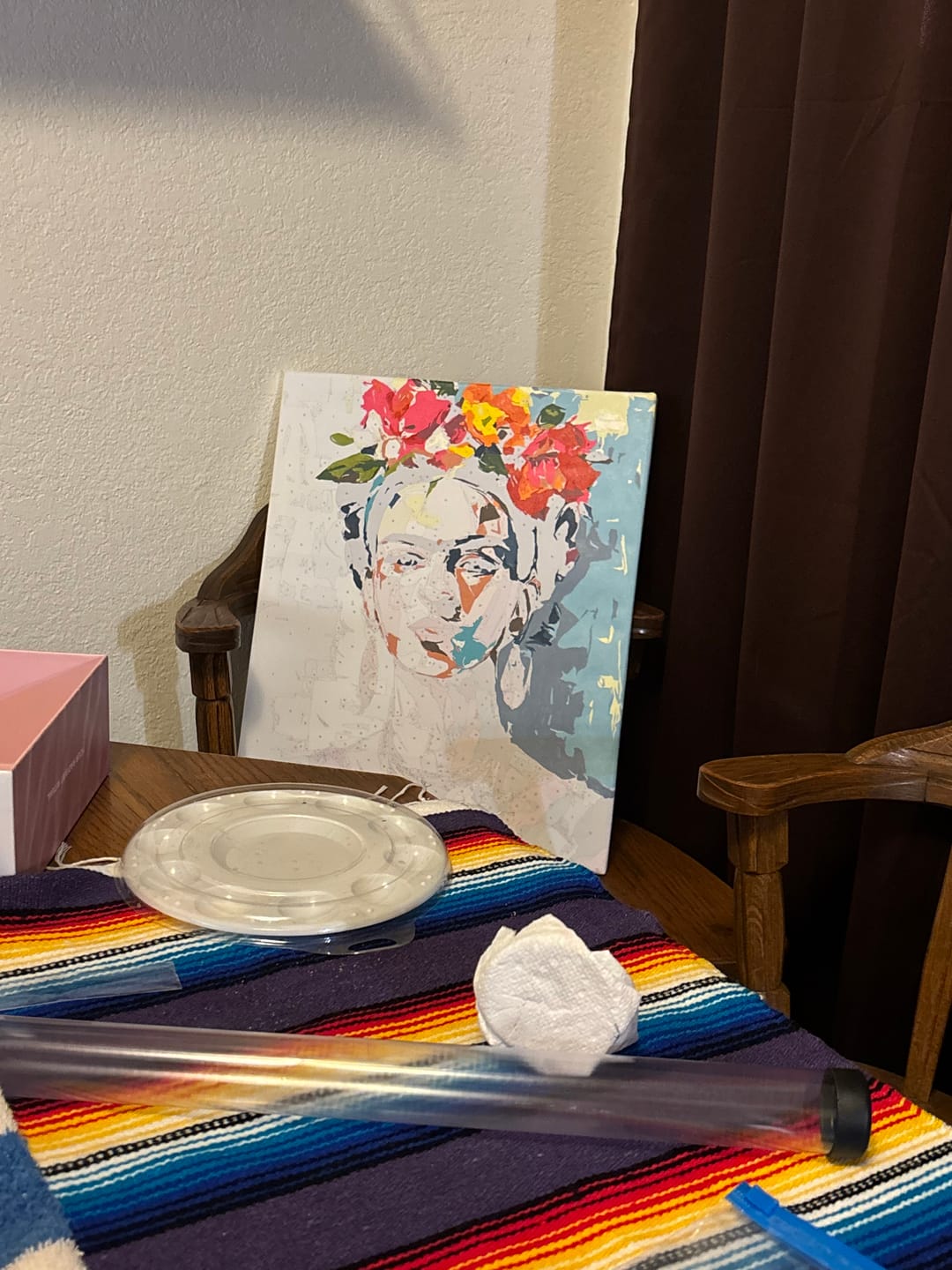 Customer photo review of Expressive Frida | Paint by Number