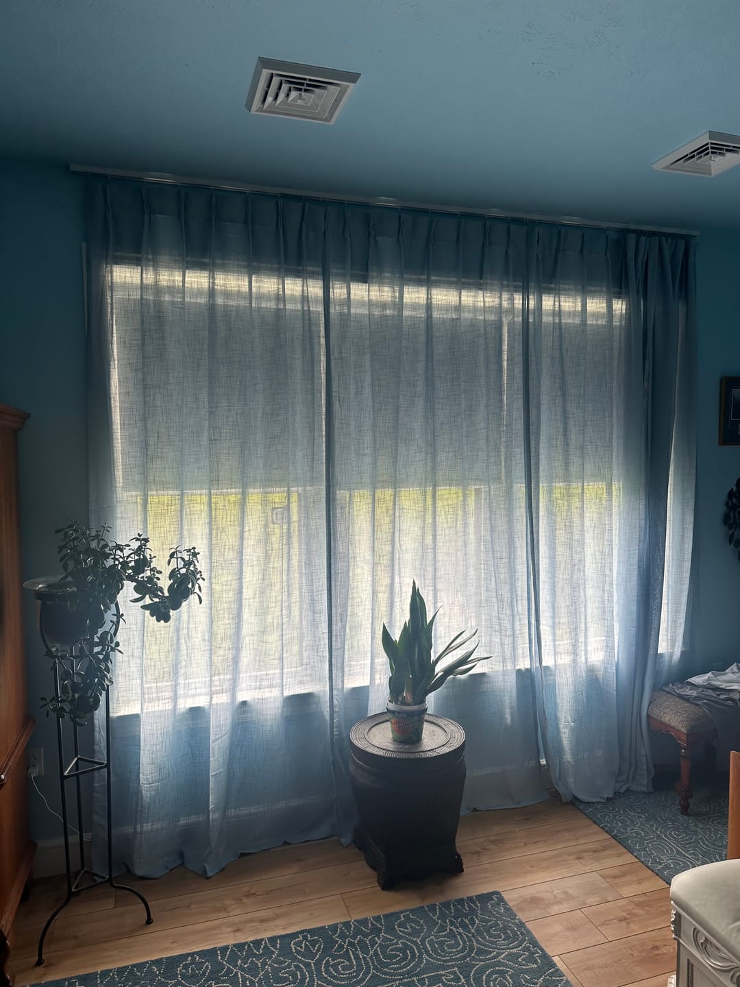 Customer photo review of Pinch Pleat Linen Blend Curtains