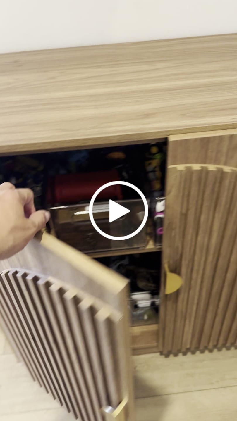 Customer video review of 65" Arched Modern Fluted Sideboard Buffet Cabinet