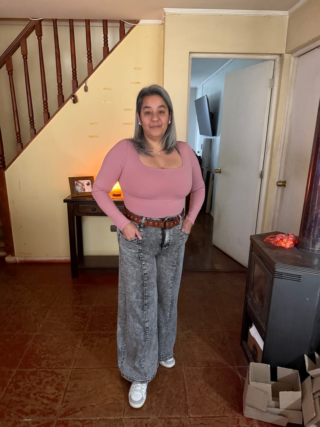 Customer photo review of B05 | Body Modelador Cuello Cuadrado Manga Larga | EZ