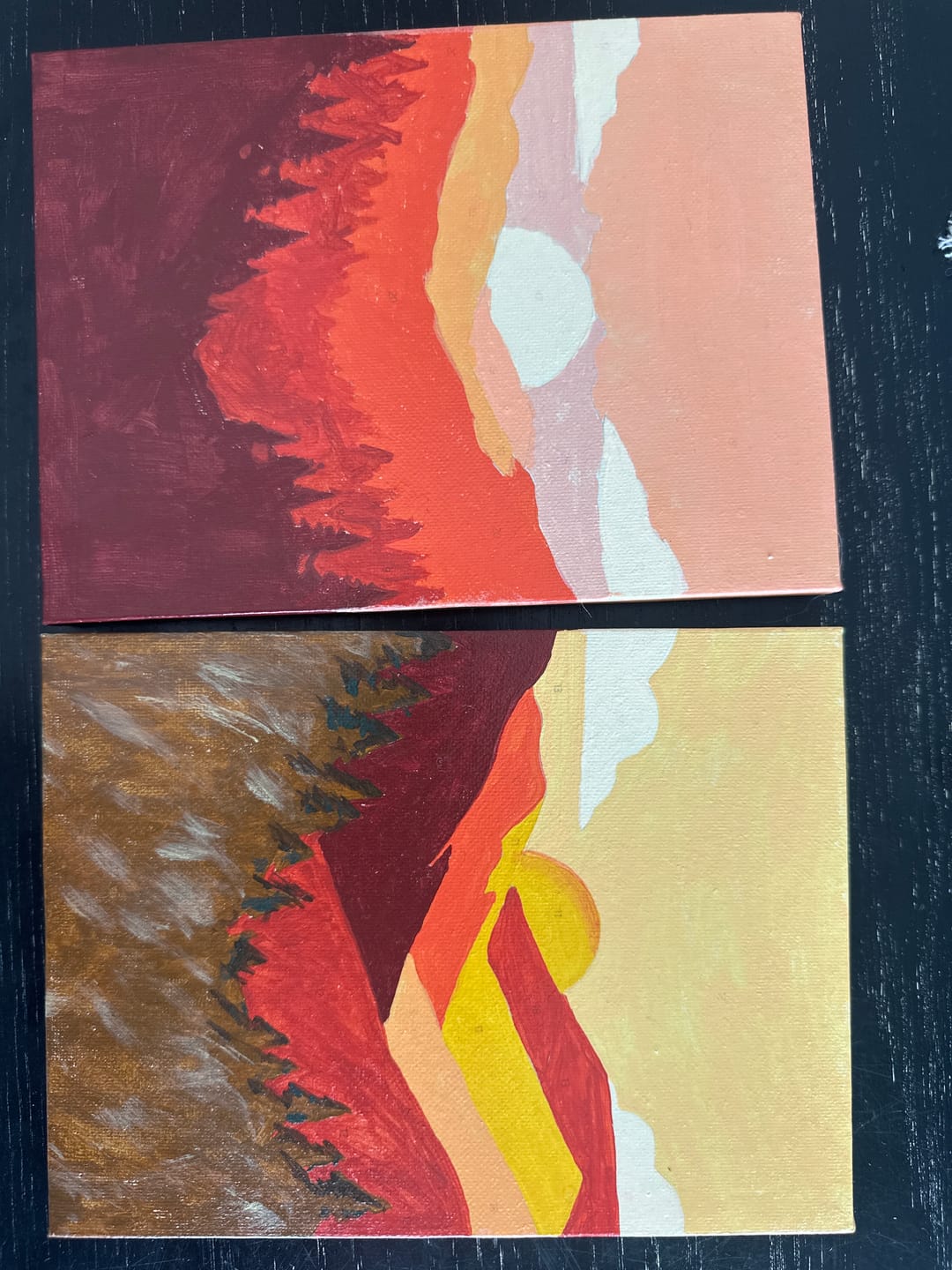 Customer photo review of 6 Mini Paintings - Gorgeous Landscapes Set