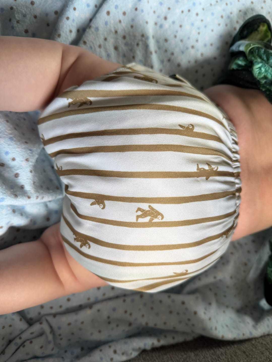 Customer photo review of Shop the Vault: Pocket Cloth Diaper with Athletic Wicking Jersey