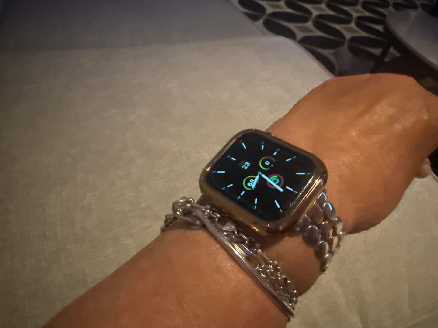 Customer photo review of Prestige Duo Luxury Apple Watch Strap