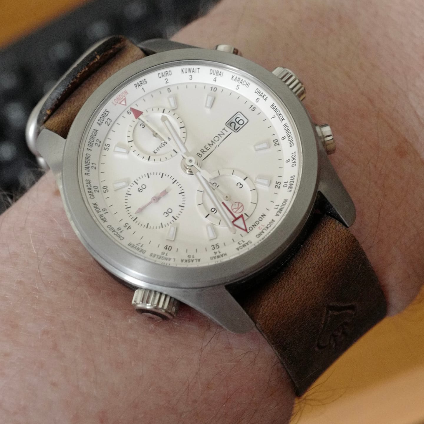 Customer photo review of W.O.E. Leather Single Pass Strap