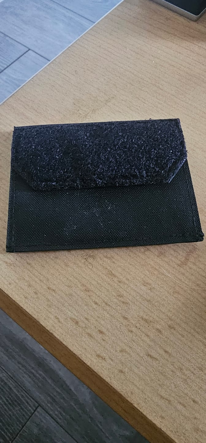 Customer photo review of Tactical Wallet Münzfach - Schwarz
