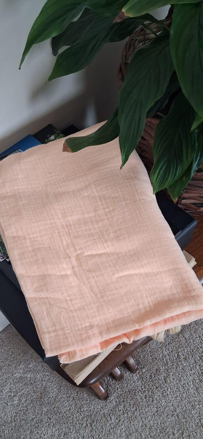 Customer photo review of Special Offer Peach Double Gauze Fabric