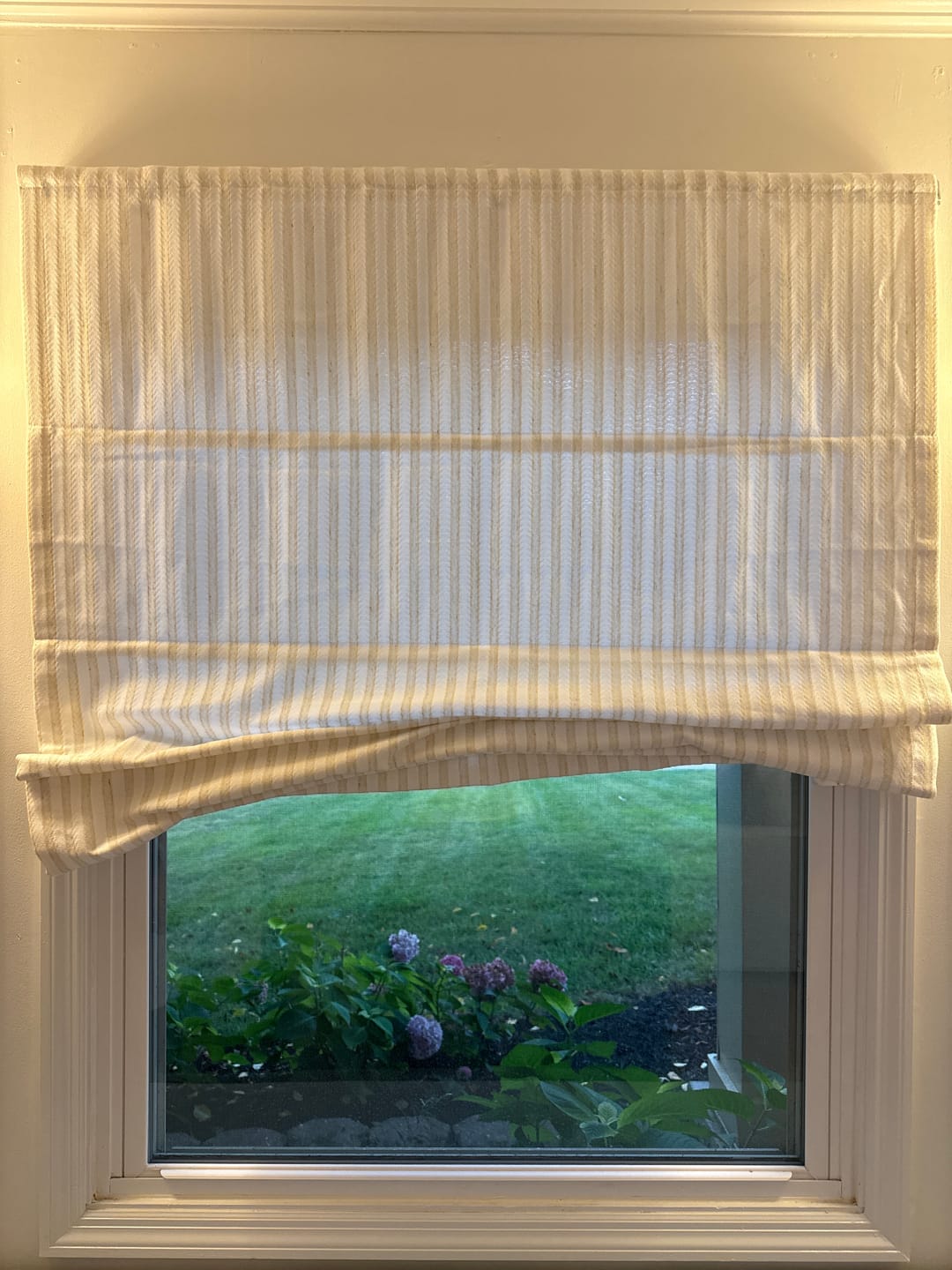 Customer photo review of Willow Custom Roman Shades