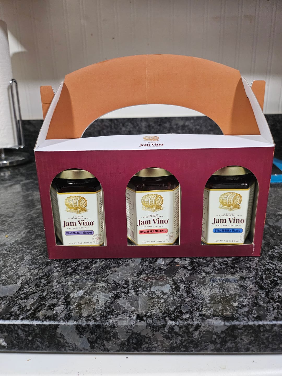 Customer photo review of Jam Vino Deluxe Gift Set