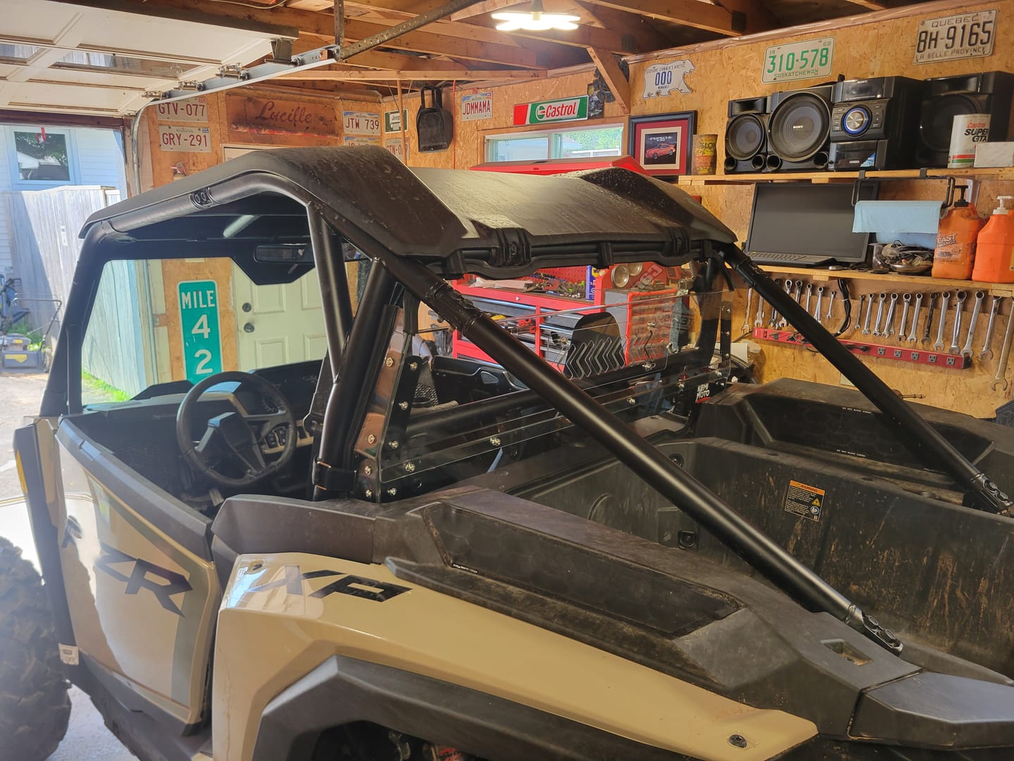 Customer photo review of UTV Sliding Vented Clear Rear Windshield for 2024+ Polaris RZR XP 1000 / RZR XP4 1000