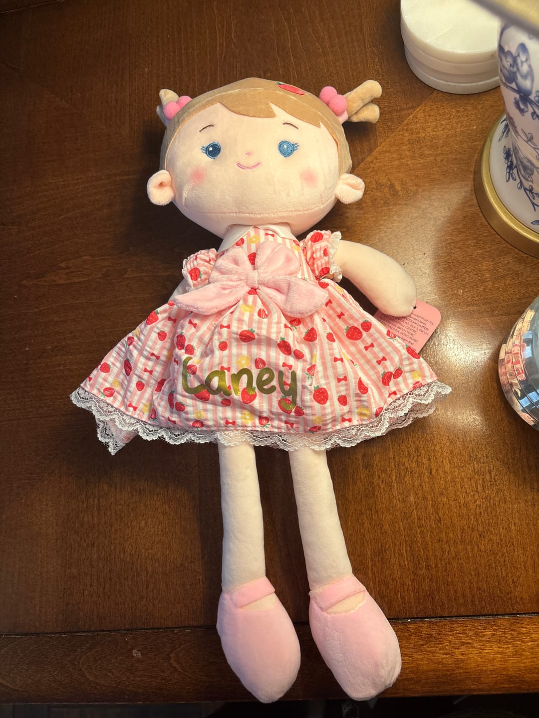 Customer photo review of Personalized Strawberry Girl - Pink