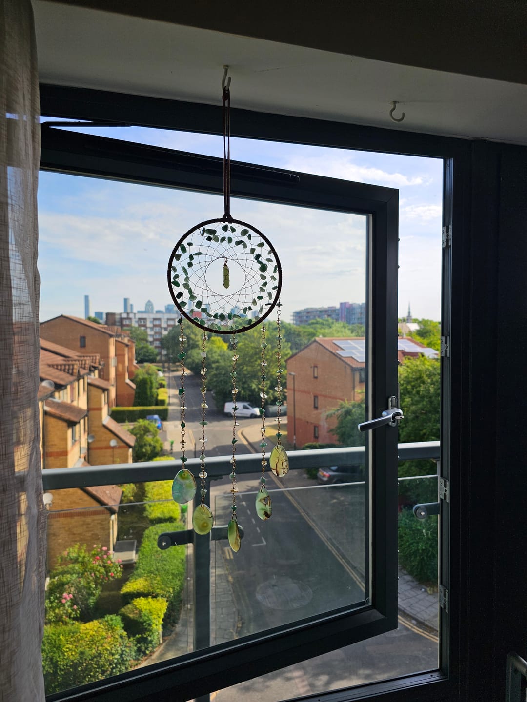 Customer photo review of Olivenorma Natural Stone Green Aventurine Pendant Dream Catcher
