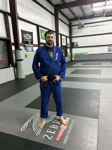 Customer photo review of Core Blue Brazilian Jiu Jitsu Mens BJJ Gi