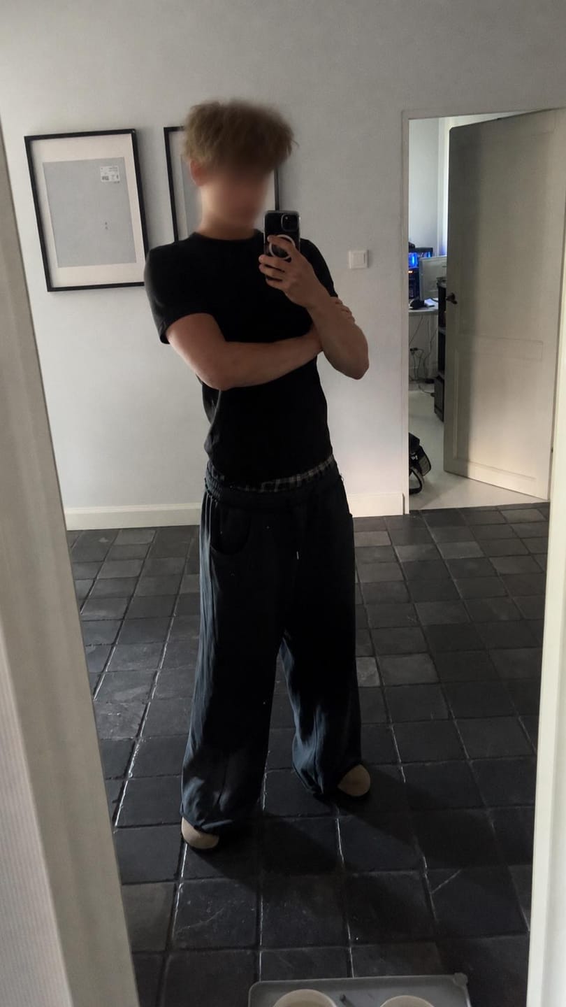 Customer photo review of Aelfric Eden Double Waist Vintage Baggy Sweatpants