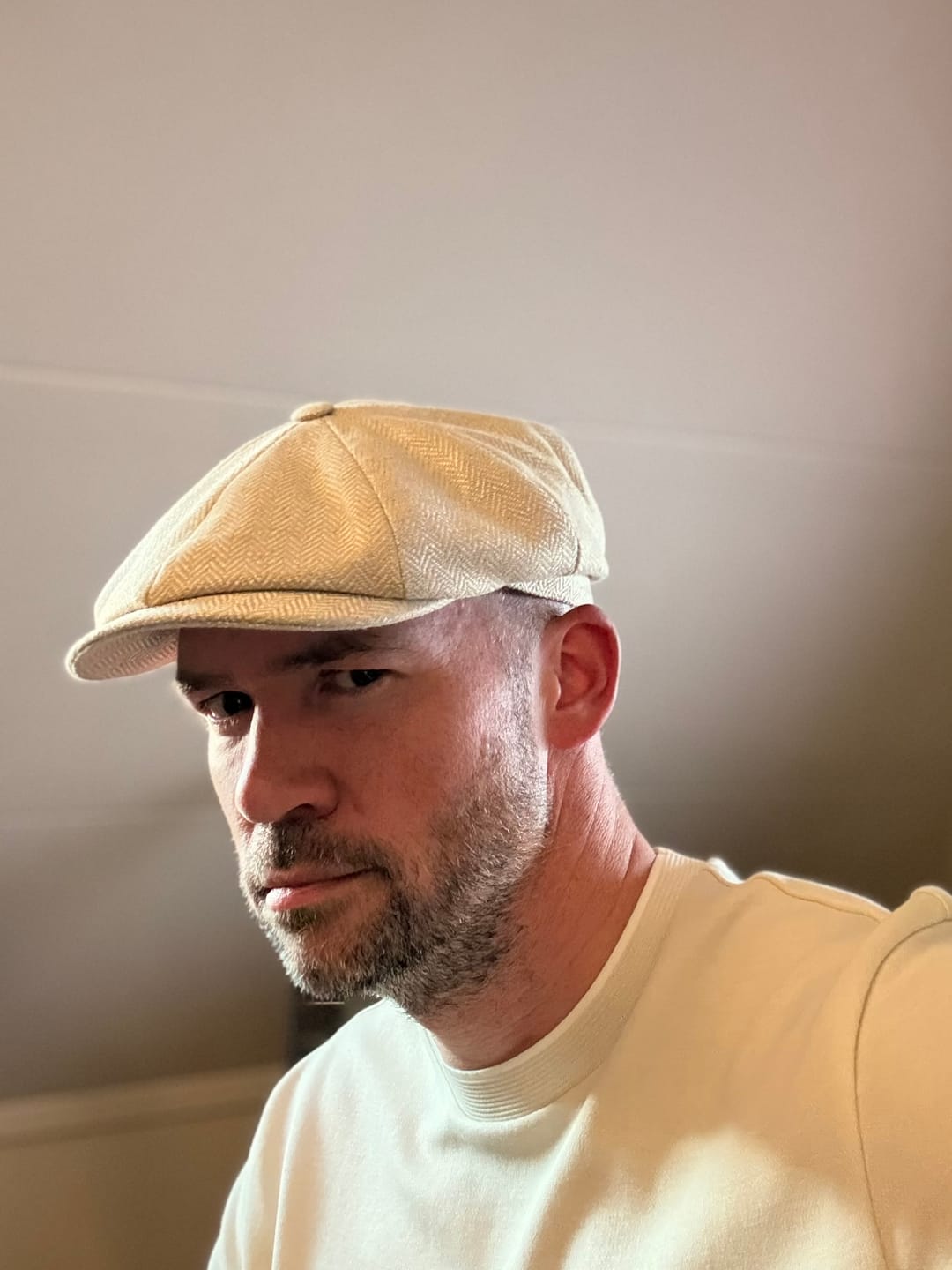 Customer photo review of Silk Linen Shelby Cap