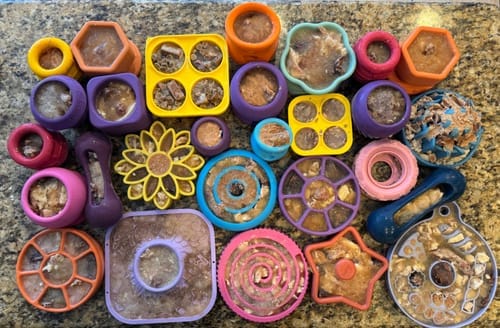 Customer photo review of FreezSunflower - Interactive Frozen Sunflower Dog Chew