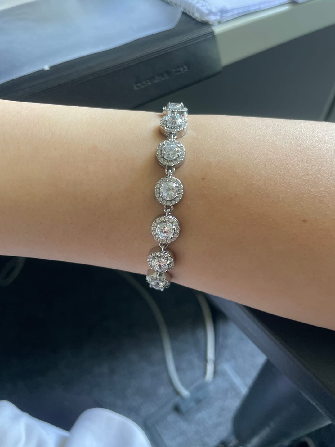 Customer photo review of Crystal Elegance Armband 14K Vergoldet