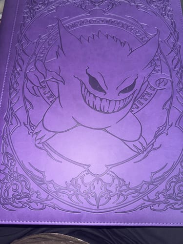 Customer photo review of Purple Evil - Toploader Trading Card Binder