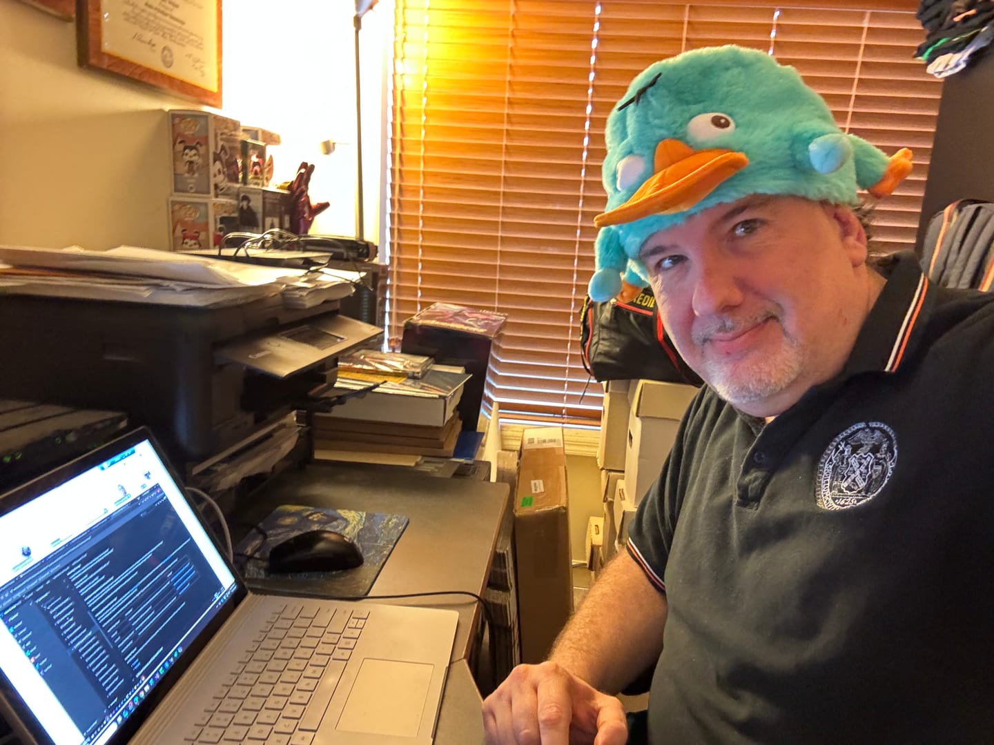 Customer photo review of Disney’s Phineas and Ferb "Perry the Platypus" – Plush Hat