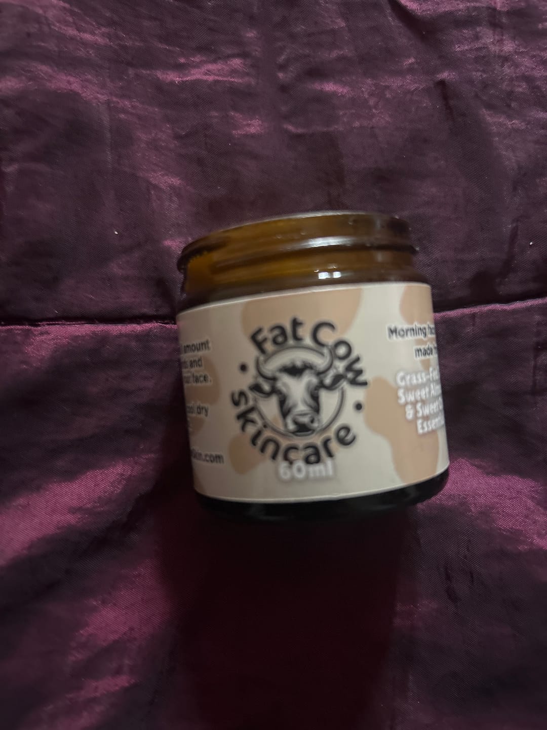 Customer photo review of Whipped Grass-Fed Tallow Face Cream | With Sweet Almond Oil