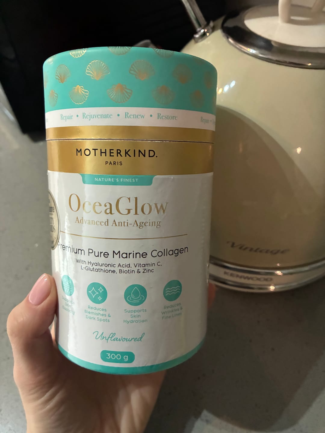 Customer photo review of OceaGlow Marine Collagen - Starter kit