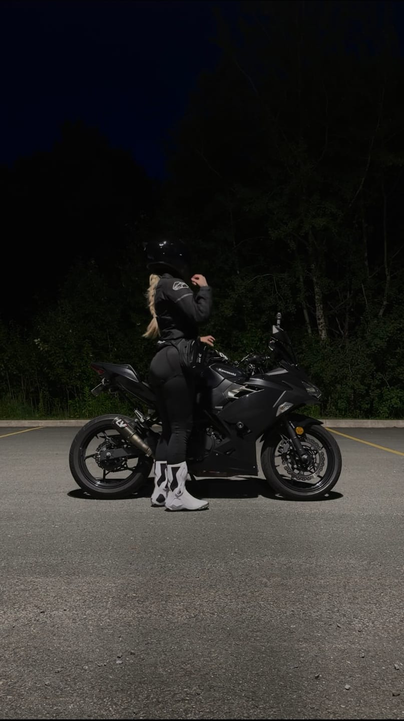 Customer photo review of Motorcycle Riding Boots White