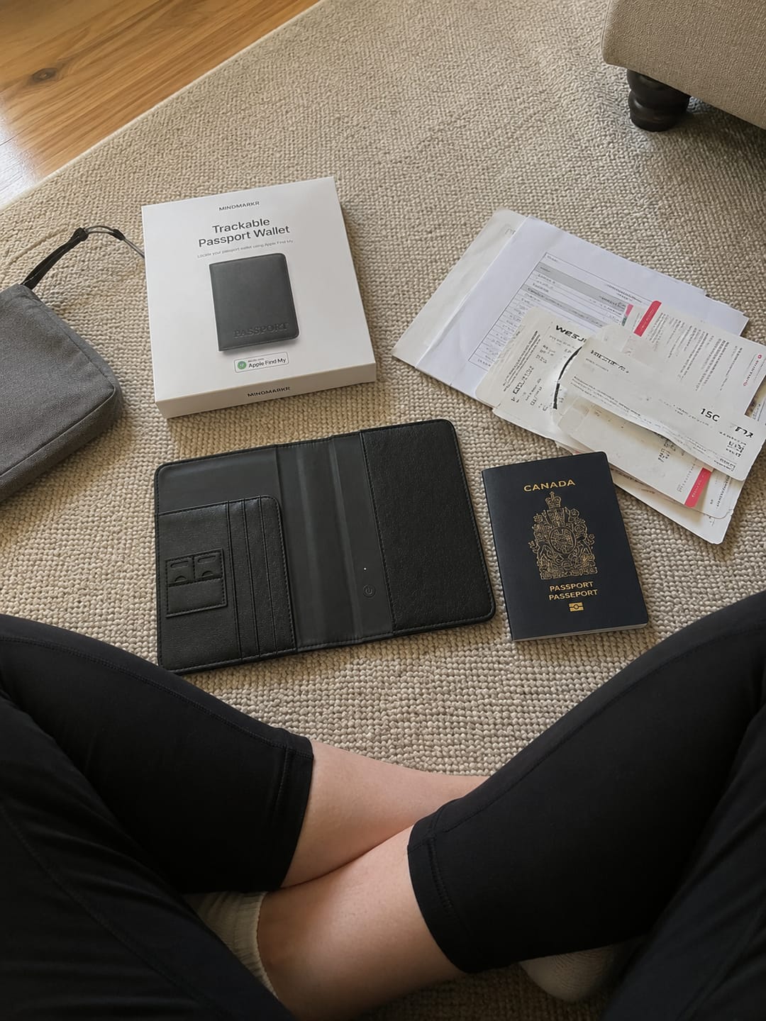 Customer photo review of Passport Trackable Wallet