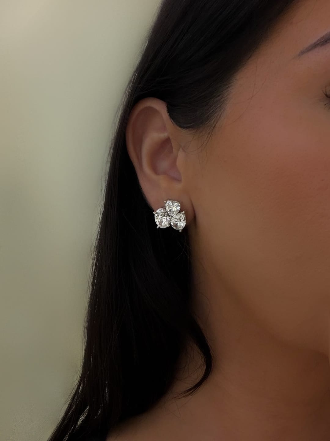Customer photo review of SAFIYAH STUDS - SILVER
