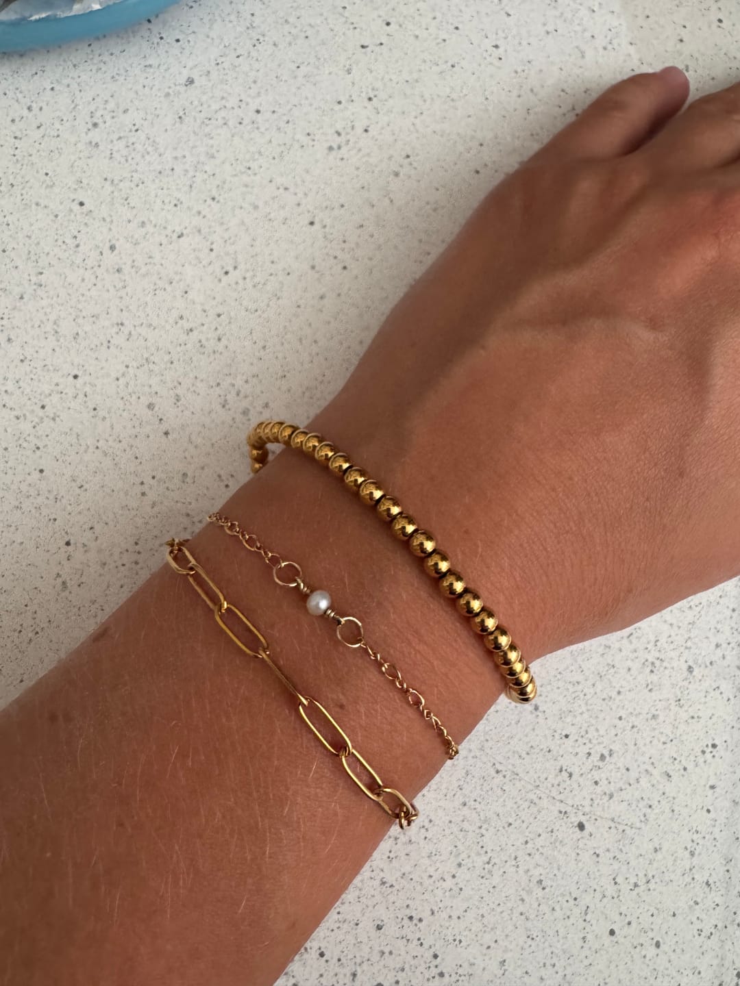 Customer photo review of Caicos Beaded Bracelet