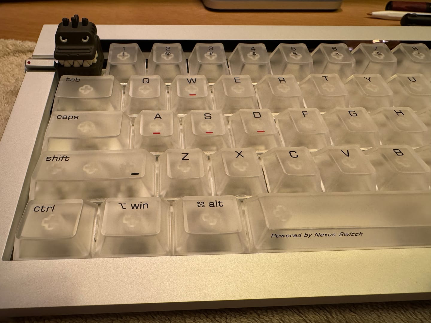 Customer photo review of Keytok 黑色經典哥吉拉 樹脂鍵帽
