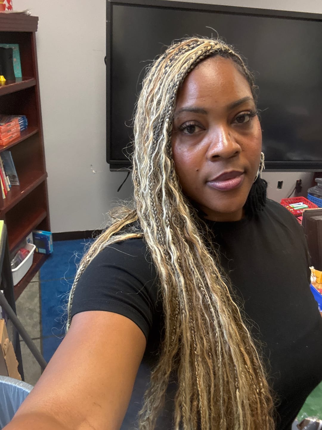 Customer photo review of #4/27/30/613 Mix Color Blend Deep Wave Human Braiding Hair