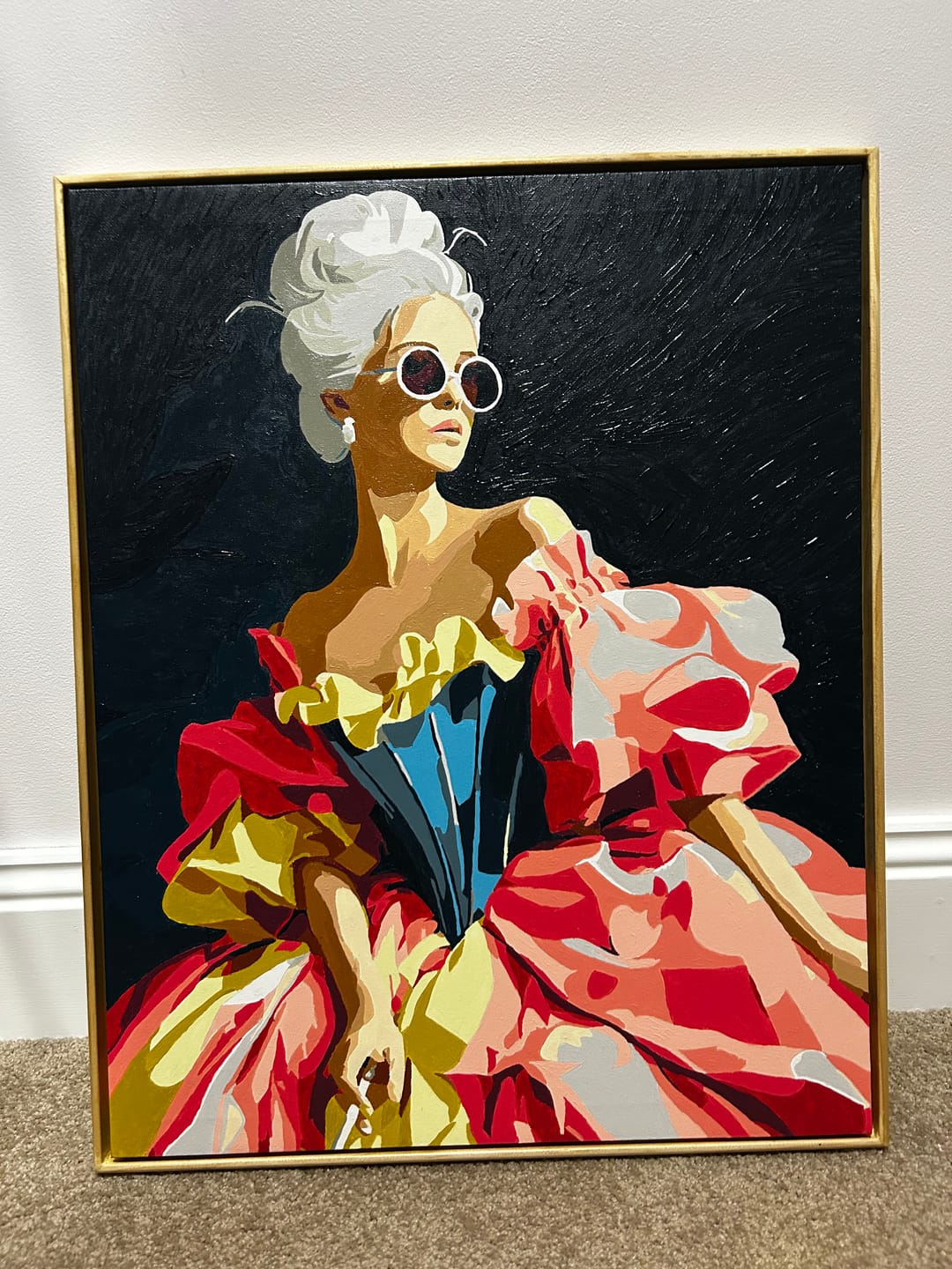 Customer photo review of The Modern Duchess | Paint by Number