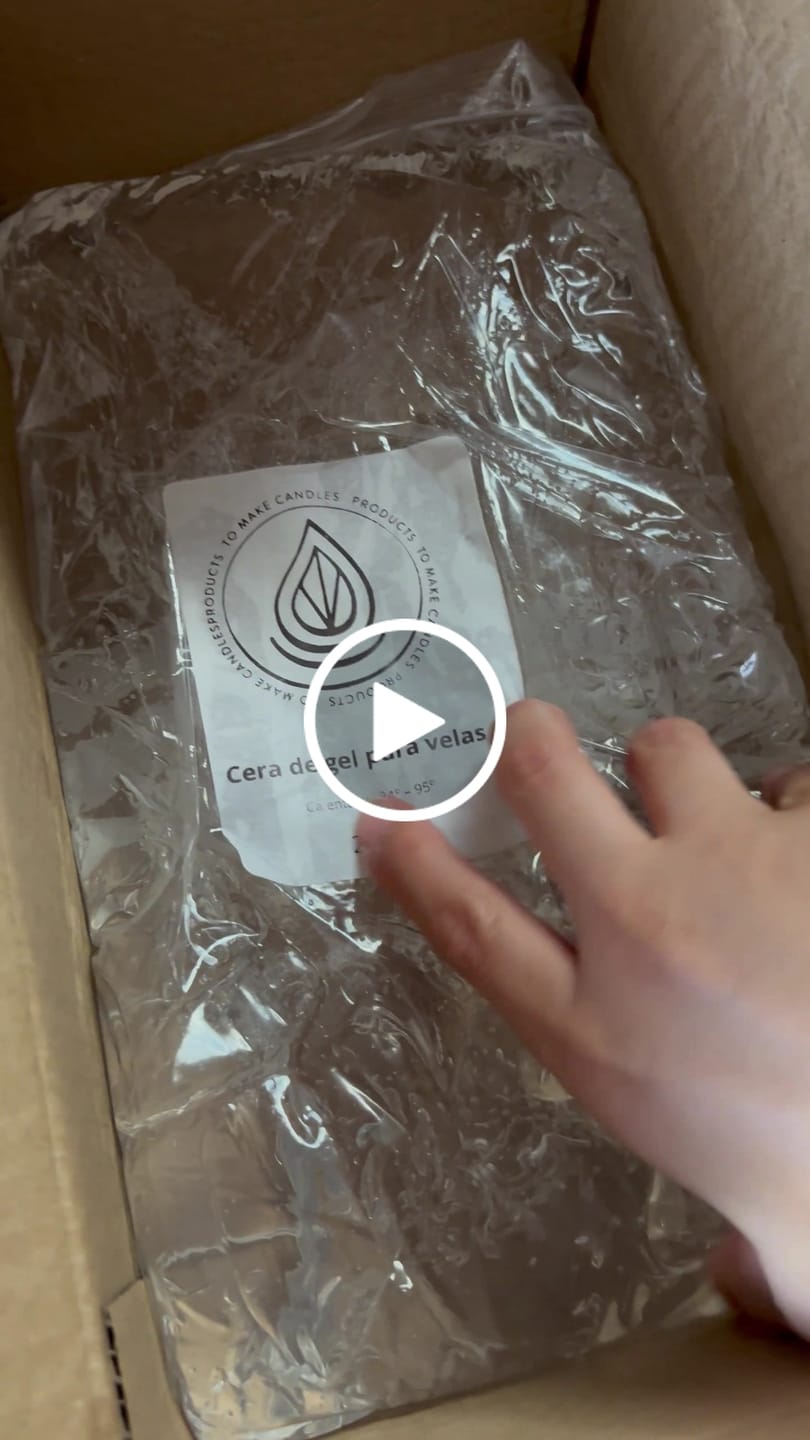 Customer video review of Gel para velas