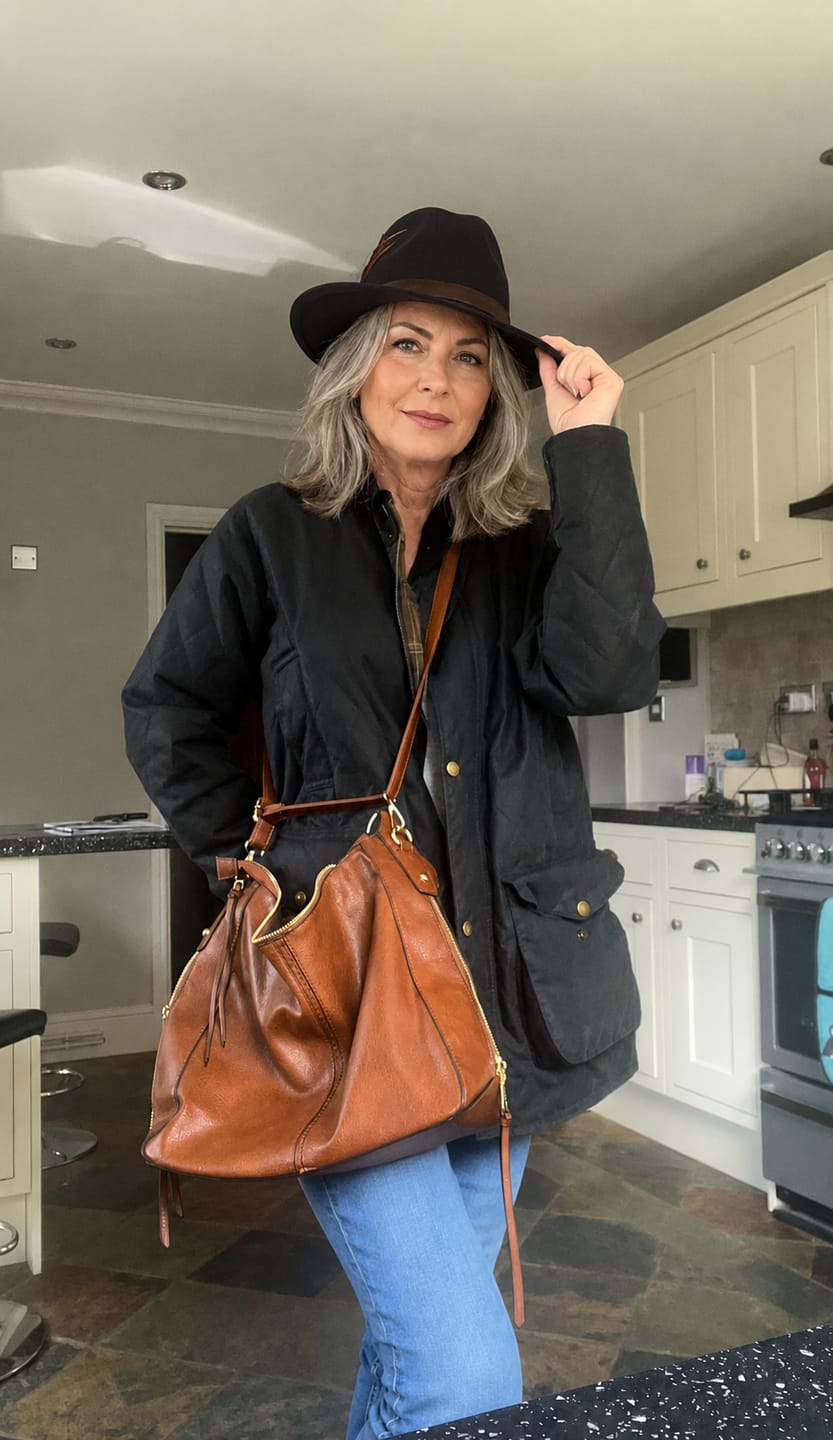 Customer photo review of Luxury Leather Hobo Bag Anti-Theft Handbag + FREE Pouch Wallet