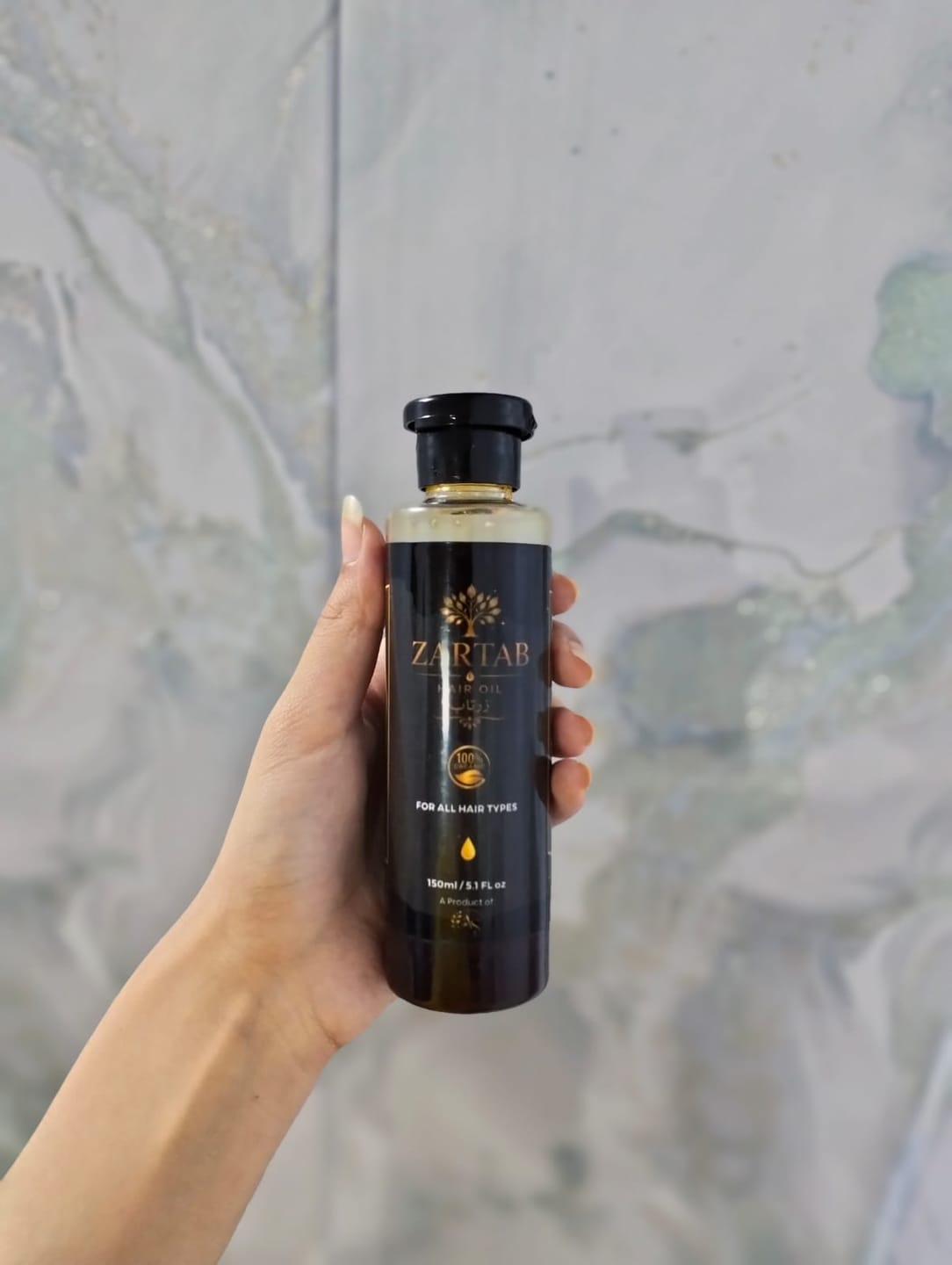 Customer photo review of Zartab Hair Oil (150Ml)